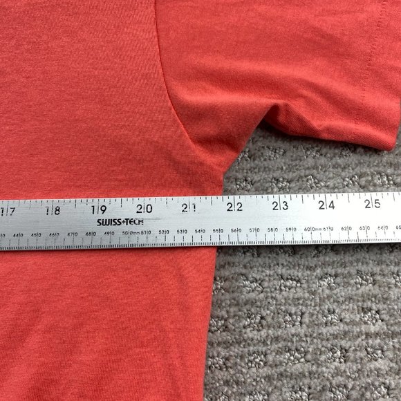 Vintage 90s Shirt Women Large L Orange Fruit of the Loom Best Single Stitch USA - Picture 10 of 11